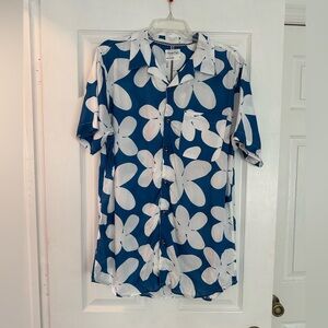 Sovereign Code Blue and White Patterned Shirt